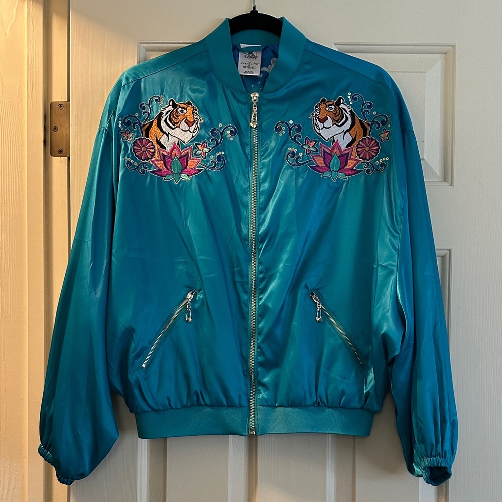Disney Princess Jasmine Teal Bomber Jacket